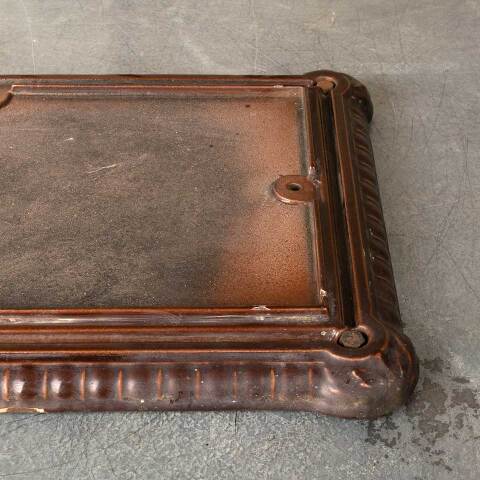 #40686 Antique Cast Iron Porcelain Enameled Base image 3