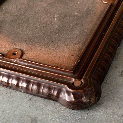 #40686 Antique Cast Iron Porcelain Enameled Base image 6