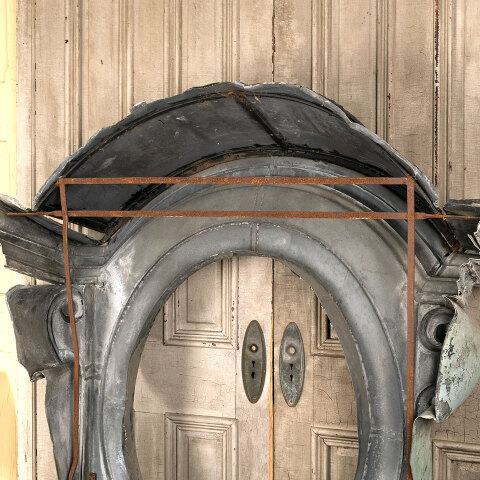 #4072 Antique Mansard Dormer Window Surround image 8