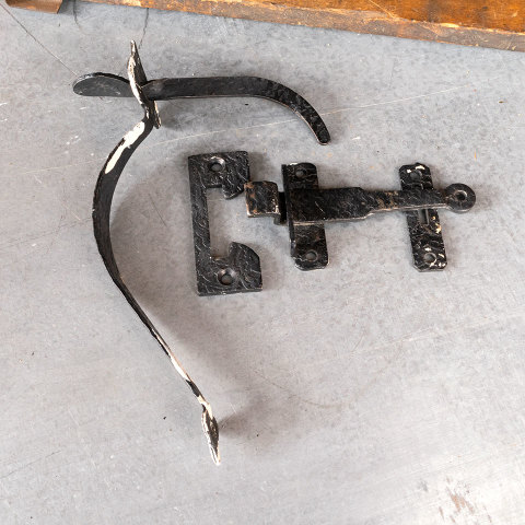 #40844 Vintage Thumb Latch Door Hardware Set image 4