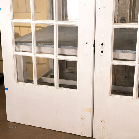 #40892 73x82 Antique Wood French Entry Doors image 8