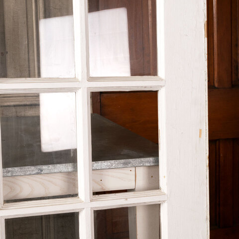 #40892 73x82 Antique Wood French Entry Doors image 2