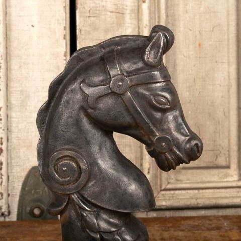 #41004 Cast Iron Horse Head Fence Post Topper image 2