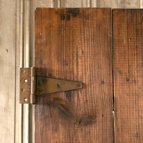 #41038 36x72 Antique Wood Slat Barn Door image 4