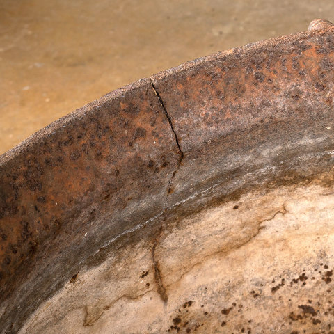 #41074 Antique 15 Gallon Cast Iron Cauldron image 4