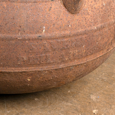 #41074 Antique 15 Gallon Cast Iron Cauldron image 8