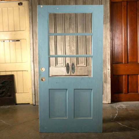#41108 40x80 Vintage Wood and Glass Entry Door image 5