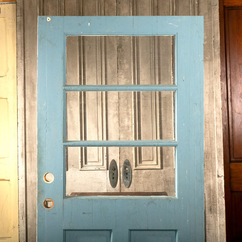 #41108 40x80 Vintage Wood and Glass Entry Door image 6