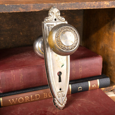 #41203 Antique Chrome Barrows Door Hardware Set image 4