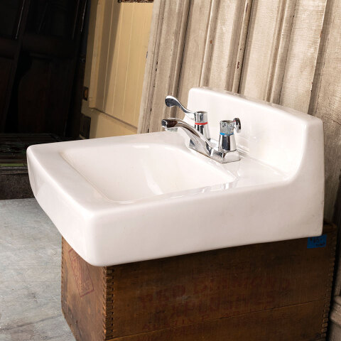 #41299 Salvaged Porcelain Wall Hung Bathroom Sink image 6