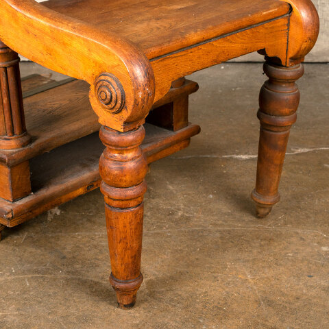 #41331 Unusual Antique Wood Step Chair image 2