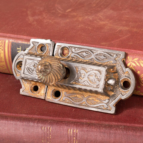 #41417 Antique Victorian Cabinet Door Latch image 2