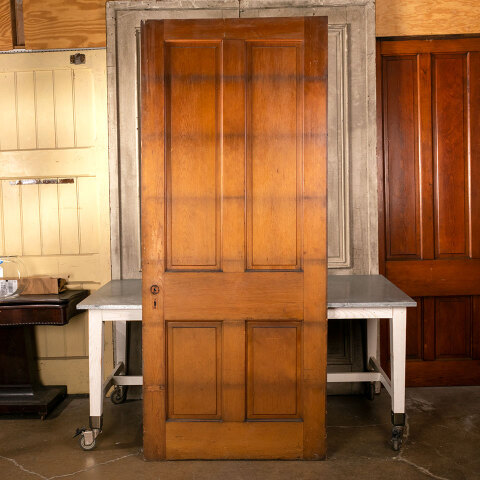 #41475 39x91 Antique 4 Panel Interior Wood Door image 5