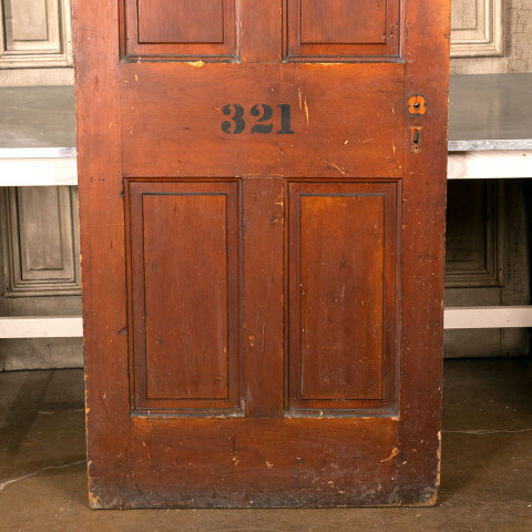 #41476 32x93 Antique 4 Panel Interior Wood Door image 3