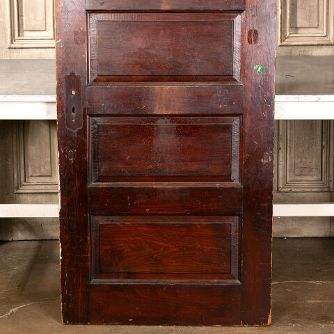 #41621 30x77 Antique 5 Panel Pine Interior Door image 6