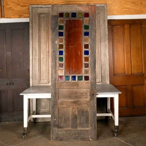 #41680 32x96 Salvaged Victorian Wood Entry Door image 6