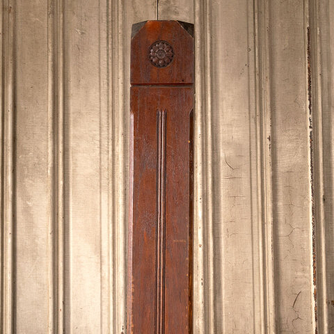 #41721 Salvaged Antique Oak Staircase Newel Post image 2