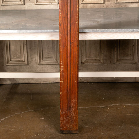 #41721 Salvaged Antique Oak Staircase Newel Post image 3