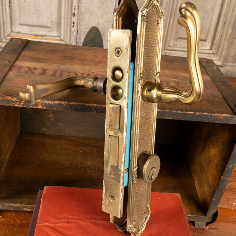 #41734 Reproduction Brass French Door Hardware Set image 6