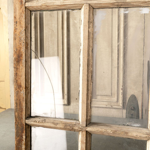 #41794 Antique Divided Lite Wood Window Sash image 6