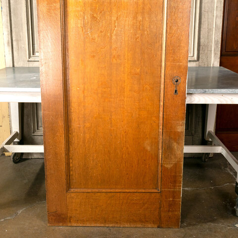 #41863 32x83 Salvaged 1 Panel Oak Interior Door image 5