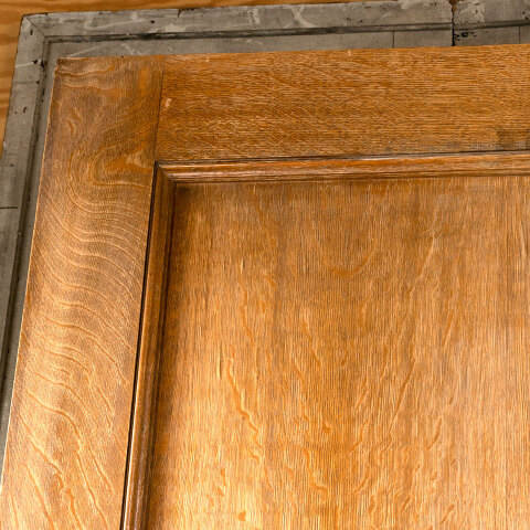 #41863 32x83 Salvaged 1 Panel Oak Interior Door image 4
