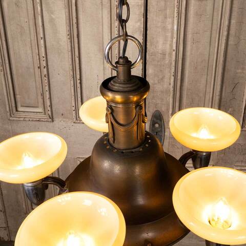 #41997 Salvaged Vintage 5 Light Chandelier image 7