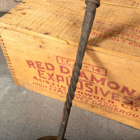 #42097 Antique Wrought Iron Fireplace Ash Shovel image 4