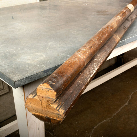 #42349 Salvaged Antique Oak Staircase Handrail image 2