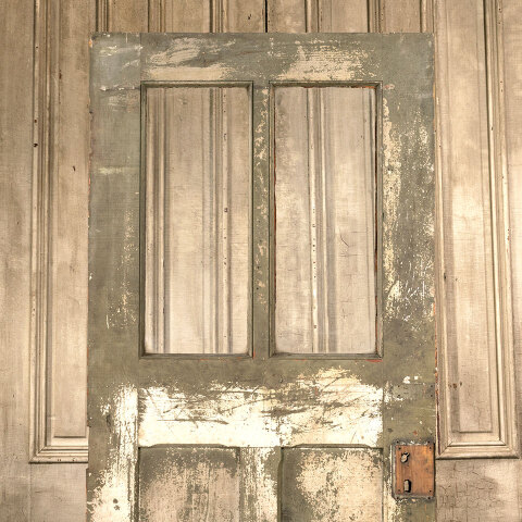 #42597 30x78 Salvaged Antique 2 Lite Entry Door image 6