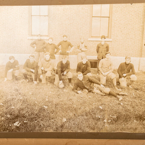 #42616 Vintage School Football Team Photograph image 2