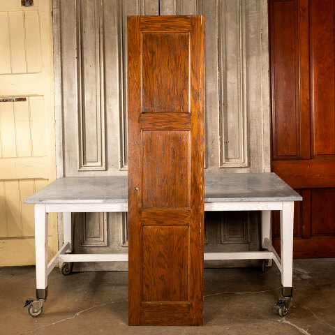 #42788 20x79 Salvaged 3 Panel Oak Interior Door image 5