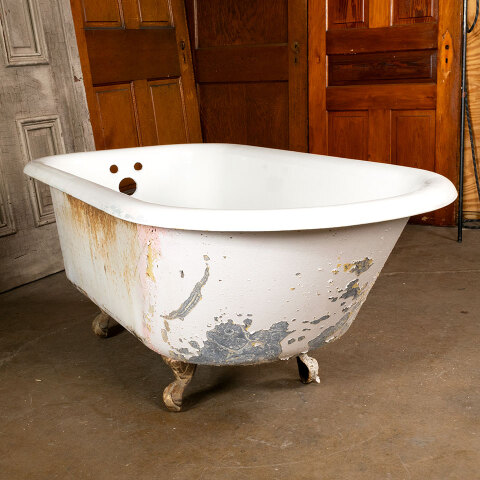 #42801 30x60 Antique Cast Iron Clawfoot Bathtub image 3