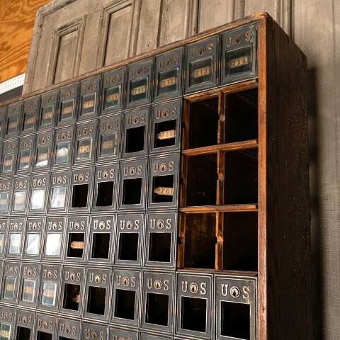 #42824 Antique U.S. Mail Postal Cubby Unit - 196 image 3