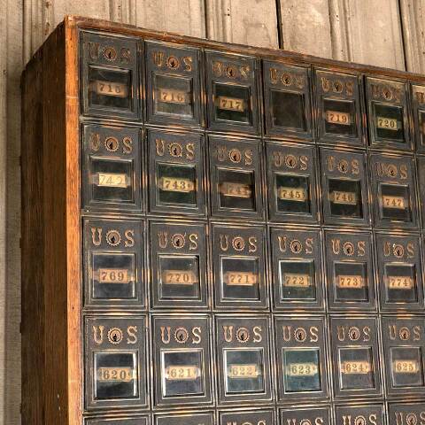 #42825 Antique U.S. Mail Postal Cubby Unit - 182 image 2