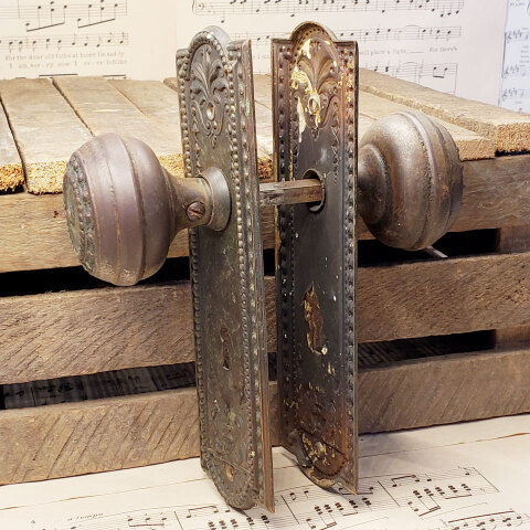 #42826 Antique Corbin Como Doorknob Set image 5