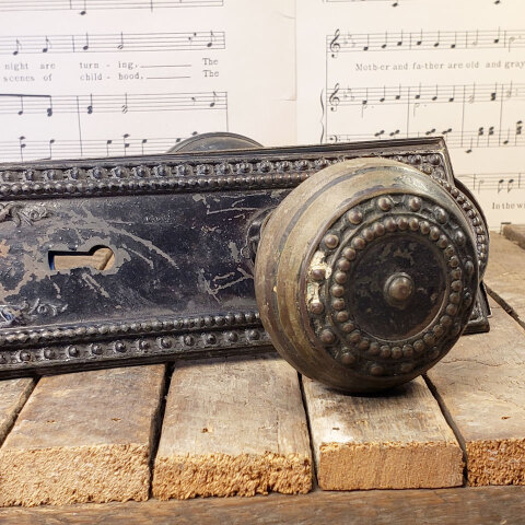 #42826 Antique Corbin Como Doorknob Set image 7