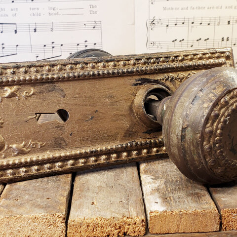 #42826 Antique Corbin Como Doorknob Set image 8