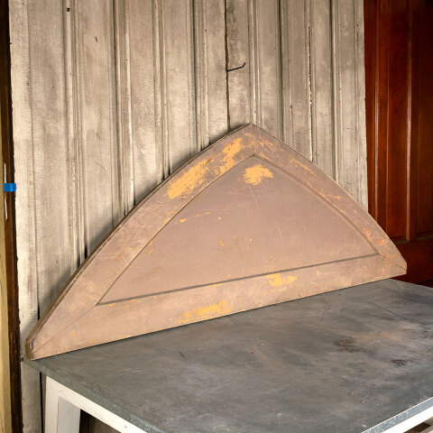 #42908 Salvaged Pointed Arch Wood Pediment Panel image 3