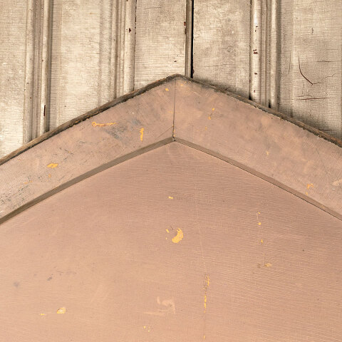 #42909 Salvaged Pointed Arch Wood Pediment Panel image 4