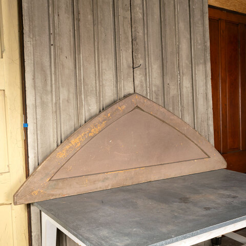 #42910 Salvaged Pointed Arch Wood Pediment Panel image 2