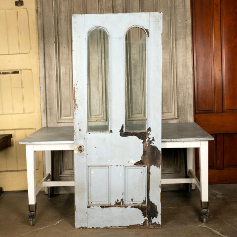 #42915 32x79 Salvaged Antique 2 Lite Entry Door image 6
