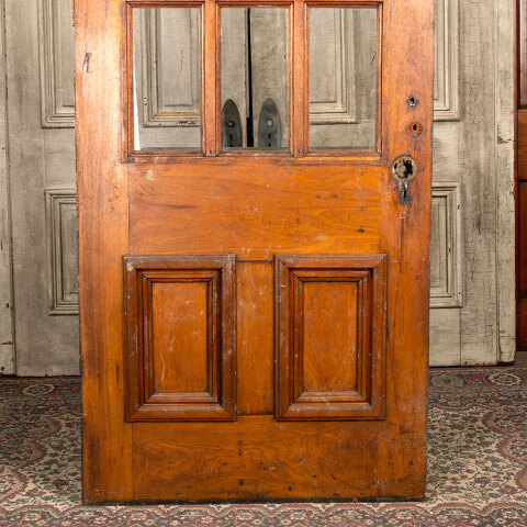#43082 34x84 Salvaged Antique 9 Lite Entry Door image 3