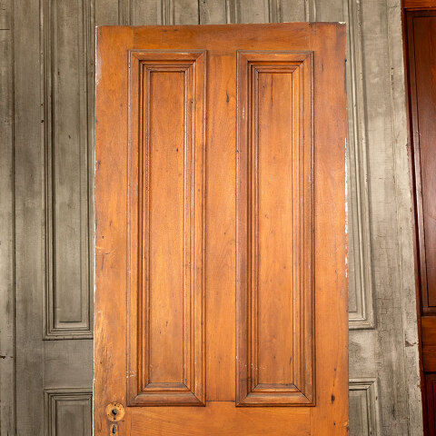 #43099 32x80 Salvaged Antique 4 Panel Interior Door image 2