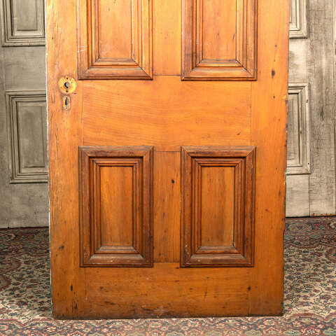 #43099 32x80 Salvaged Antique 4 Panel Interior Door image 3