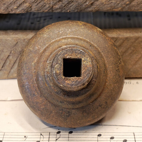 #43111 Antique Corbin Single Iron Doorknob image 3