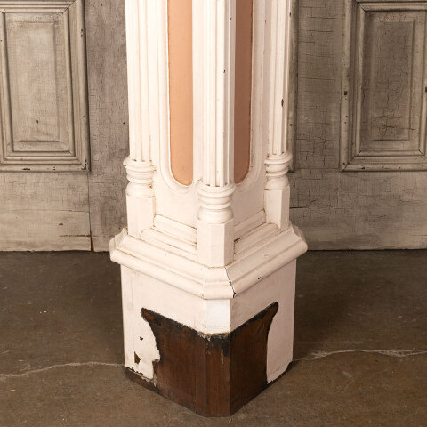 #43135 Antique Ornate Victorian Staircase Newel Post image 4