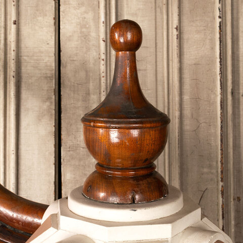 #43135 Antique Ornate Victorian Staircase Newel Post image 2