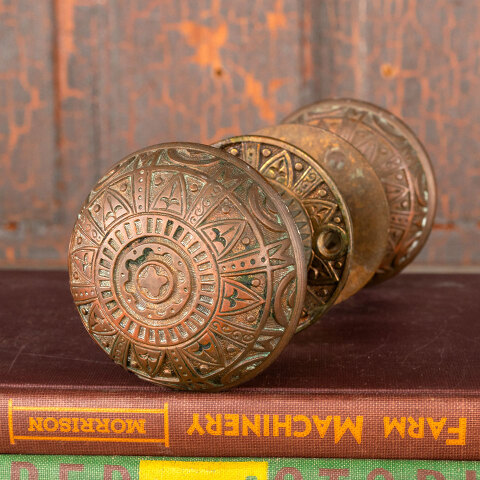 #43148 Antique Mallory Wheeler Door Hardware Set image 3