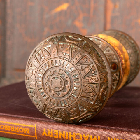 #43148 Antique Mallory Wheeler Door Hardware Set image 4